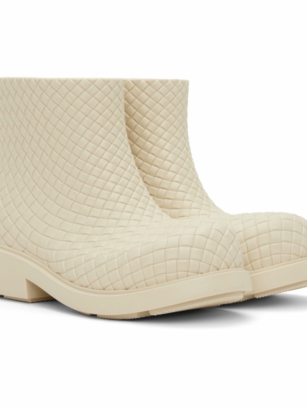 BOTTEGA VENETA
Off-White Fireman Ankle Boots
Size IT 39